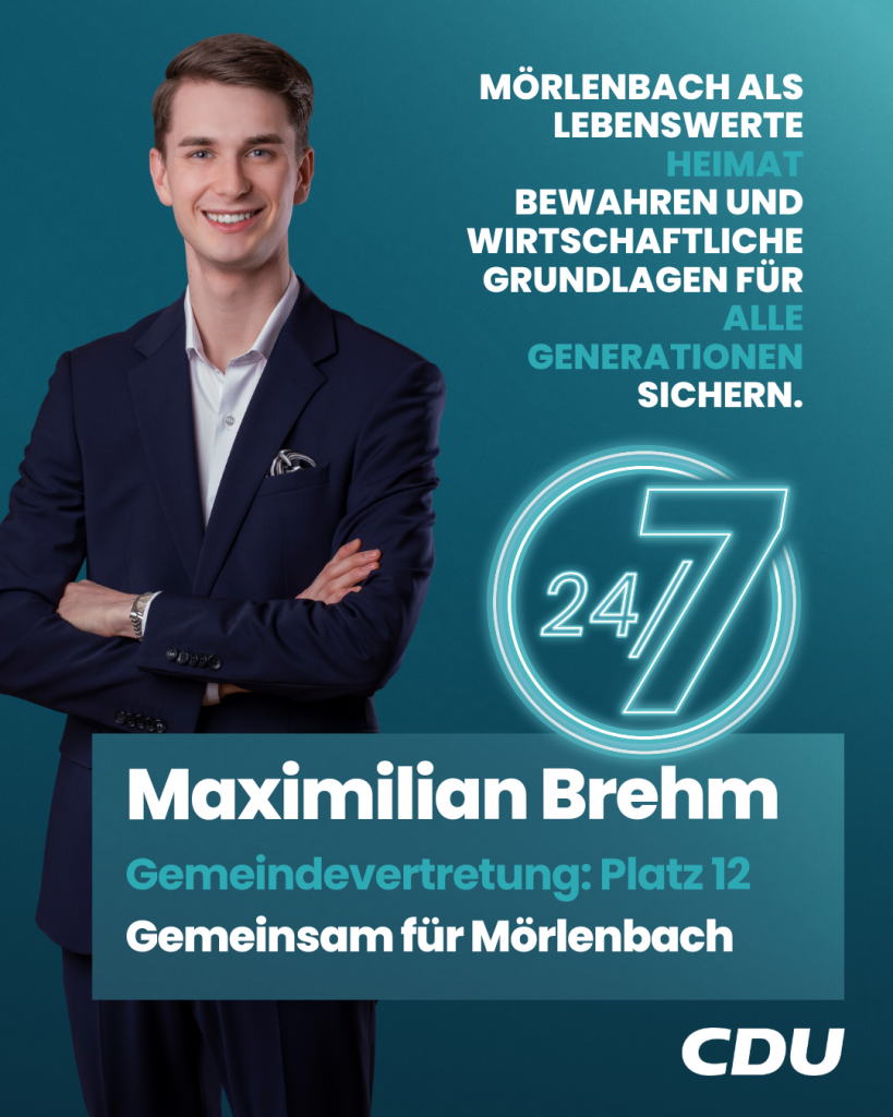 Gemeindevertretung Mörlenbach Listenplatz 12 - Maximilian Brehm