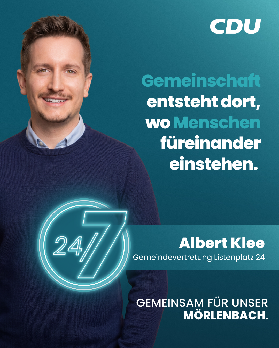 Gemeindevertretung Mörlenbach Listenplatz 24 - Albert Klee