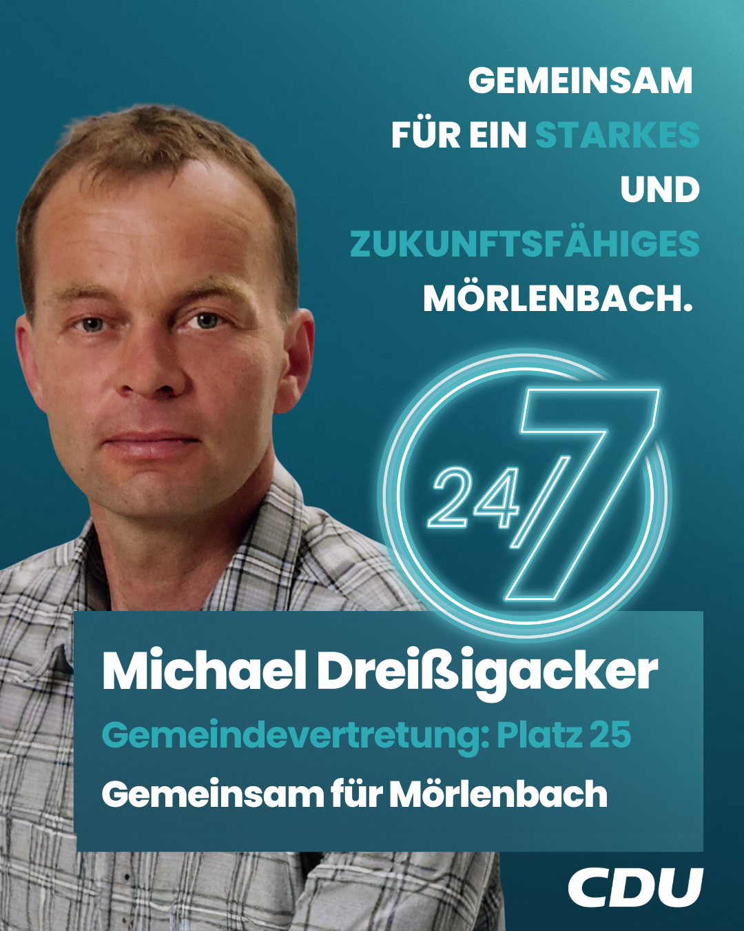 Gemeindevertretung Mörlenbach Listenplatz 25 - Michael Dreißigacker
