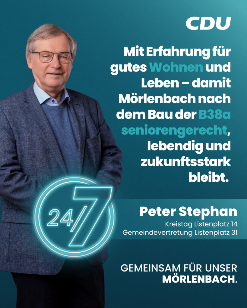 Gemeindevertretung Mörlenbach Listenplatz 31 - Peter Stephan