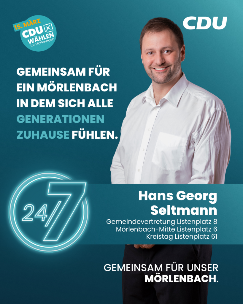 Gemeindevertretung Mörlenbach Listenplatz 8 - Hans Georg Seltmann