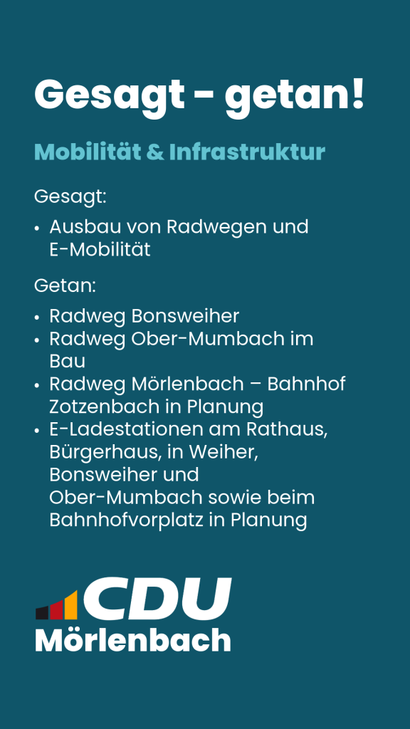 Mörlenbach Mobilität und Infrastruktur