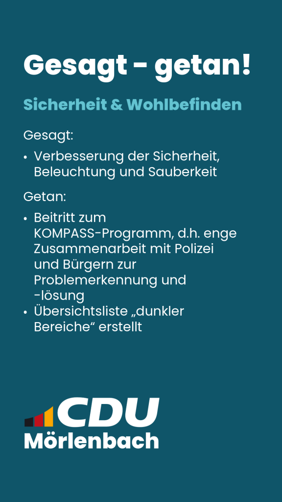 Mörlenbach Sicherheit und Wohlbefinden