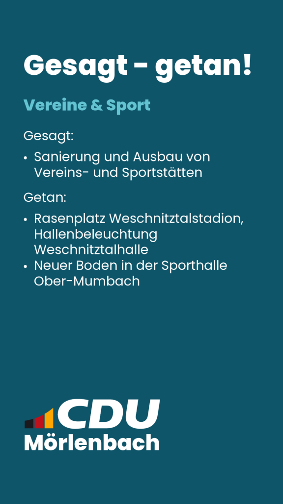 Mörlenbach Vereine und Sport