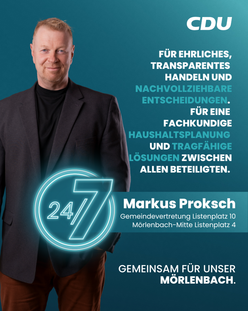 Ortsbeirat Mörlenbach-Mitte Listenplatz 4 - Markus Proksch