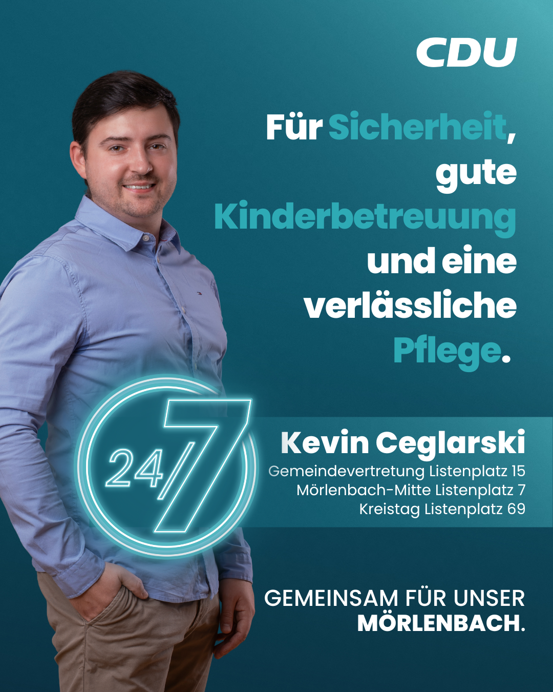 Ortsbeirat Mörlenbach-Mitte Listenplatz 7 - Kevin Ceglarski