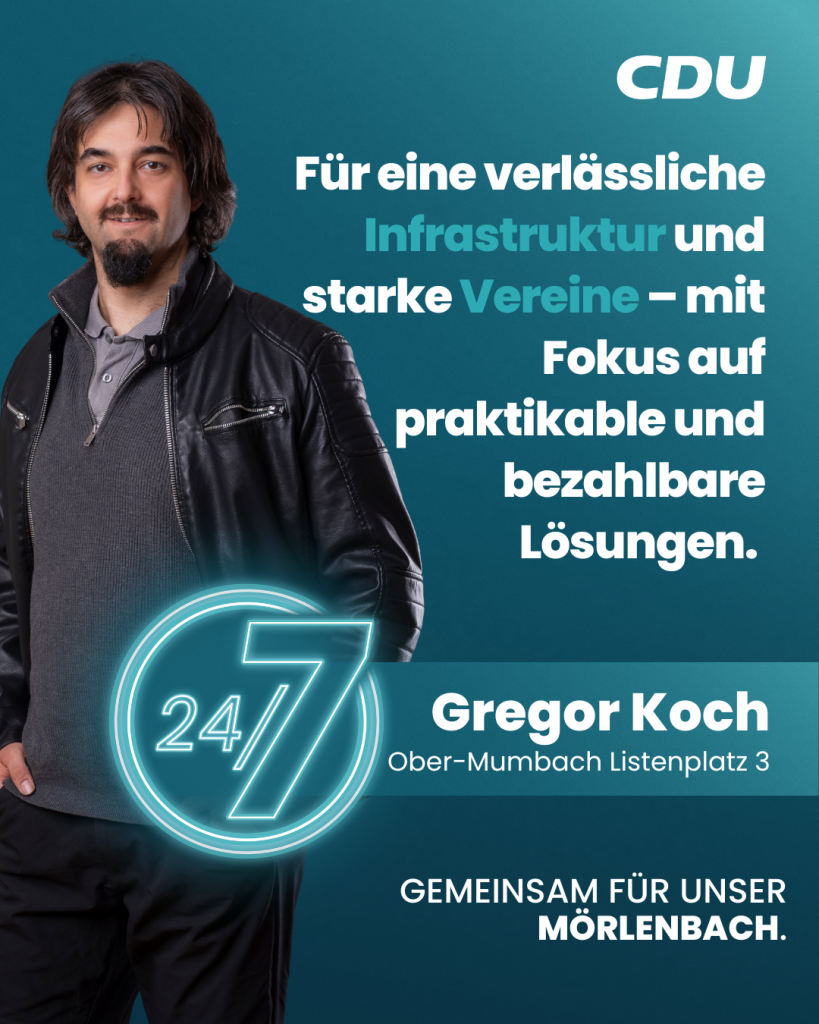 Ortsbeirat Ober-Mumbach Listenplatz 3 - Gregor Koch