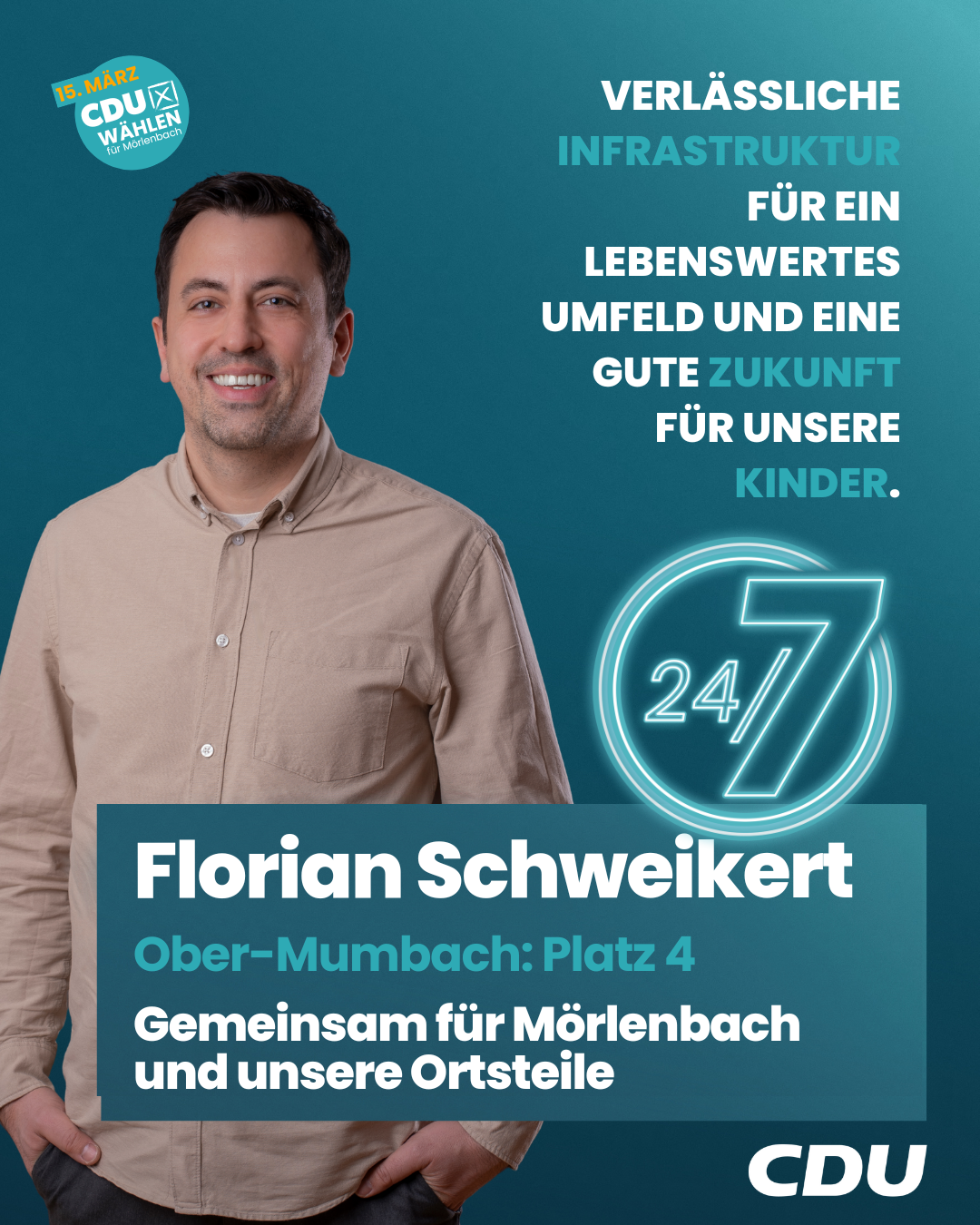 Ortsbeirat Ober-Mumbach Listenplatz 4 - Florian Schweikert