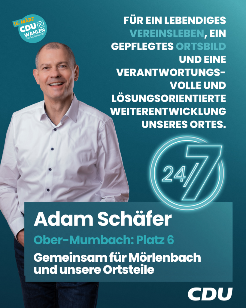 Ortsbeirat Ober-Mumbach Listenplatz 6 - Adam Schäfer